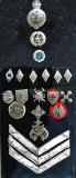 Ronald Stout's badges from 8th Leith Boys' Brigade, Pilrig Church