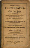 Photography on Glass and Paper  - Cover of the book published in 1856