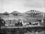 Photograph from View Album of Edinburgh & District, published by Patrick Thomson around 1900  -  Forth Bridge, photo 2