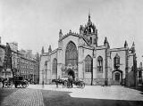 Photograph from View Album of Edinburgh & District, published by Patrick Thomson around 1900  -  St Giles' Cathedral