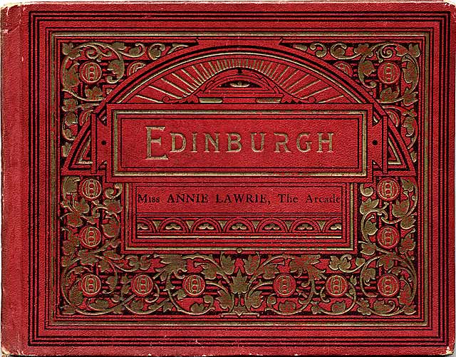 The front cover of Valentine & Sons Collotype View Series book - Edinburgh