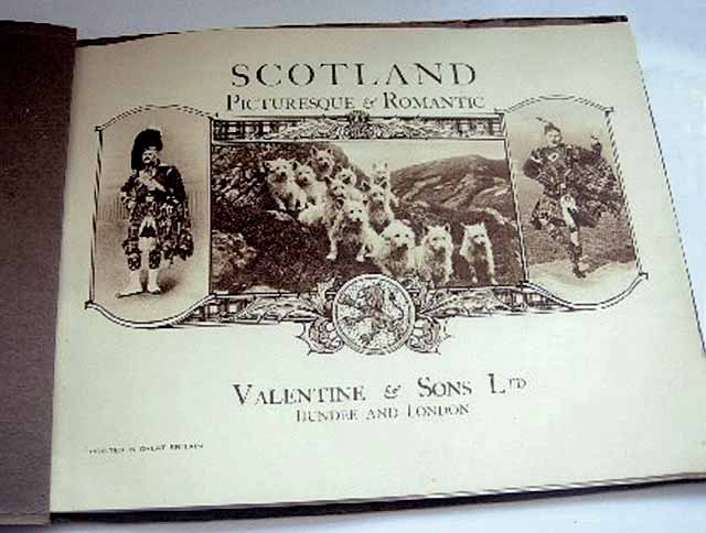 Book published by Valentine & Sons Ltd  -  Scotland Picturesque and Romantic  -  Frontispiece