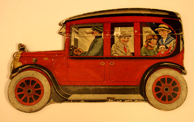 A children's 'book toy' by Valentine & Sons Ltd  -  'The Story of the Motor Car'