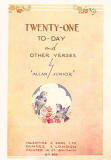 The cover of a small book in Valentine's 'Golden Thoughts' series of booklets  -  Twenty-one To-day