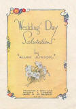 The cover of a small book in Valentine's 'Golden Thoughts' series of booklets  - Wedding Day Salutations