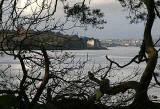 View of Barnbougle Castle through the trees from the Dalmeny Estate  -  November 2005