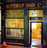 A replica of a Buttercup Dairy Co shop, at the People's Palace Museum in Glasgow