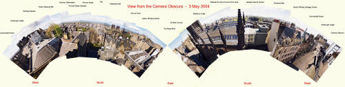 Panoramic View of Edinburgh from the Camera Obscura  -  May 2004