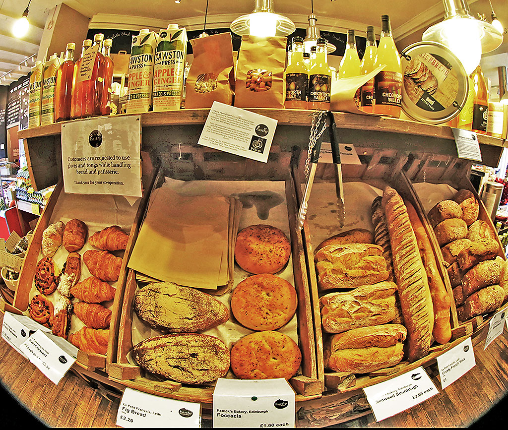 Earthy Fresh Food shop and Restaurant, Canonmills  -  Fresh Bread for sale