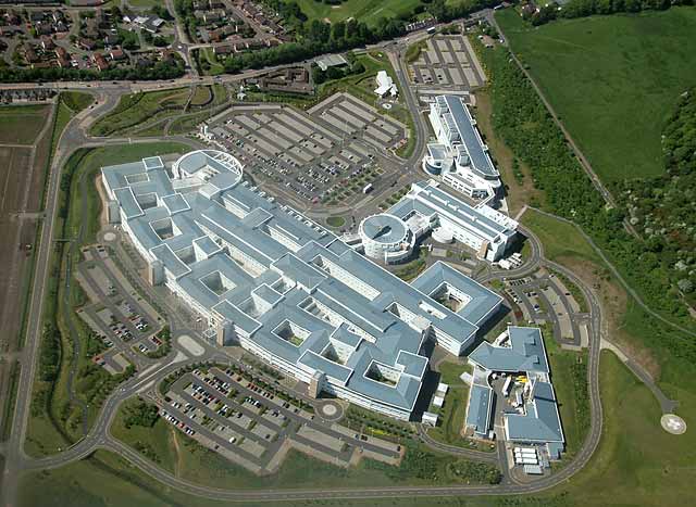 The New Edinburgh Royal Infirmary, L:ittle France  -  from a helicpopter