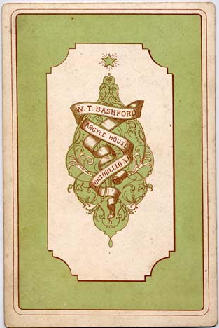 Bashford  -  back of Cabinet Print  -  green back