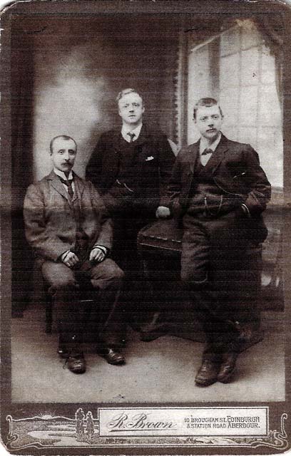Edinburgh professional photographer, Robert Brown, and his two brothers
