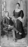 Photograph by Thomas Burns of Willie and Amy Center, the son and wife of the Edinburgh photographer and bagpipe maker, John Center