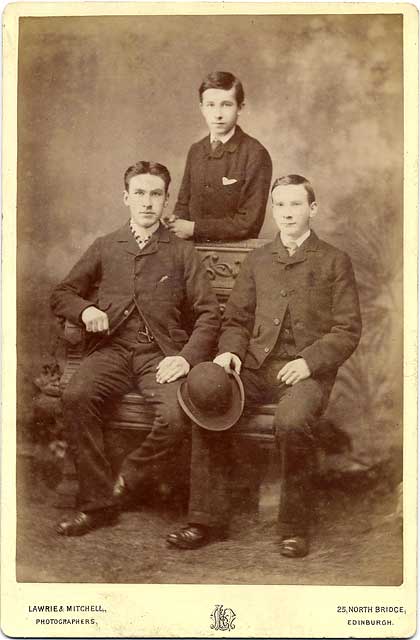 Lawrie & Mitchell Cabinet Print  -  Three Men