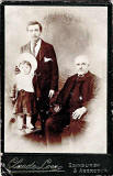 Cabinet print by Claude Low:  Three generations of the Young family