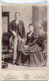 Cabinet print by W K Munro  -  Couple, man standing