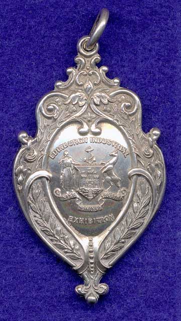 Silver Medal awarded for photography to R Thomson at the Edinburgh Industrial Exhibition 1901