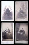 Cartes de Visite  - 4 ladies in large dresses  -  Photographers: Tunny, Towert, Moffat, Ross