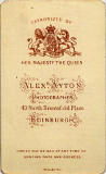 Alex Ayton jun  -  Carte de Visite  -  No 2  -  back