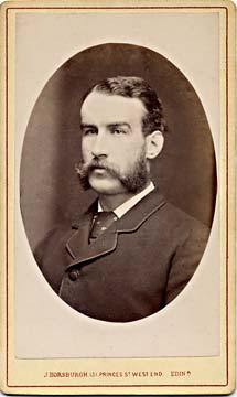 A carte de visite by John Horsburgh  -  Oval  -  man with large moustache