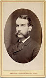 A carte de visite by John Horsburgh  -  Oval  -  man with large moustache