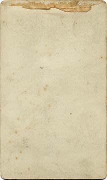 The back of a carte de visite by John Horsburgh  -  Family