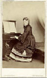 A carte de visite by John Horsburgh  -   lady at piano