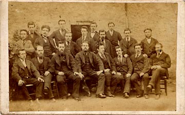 Carte de visite of a group  -  by J Howie of Whitfield Place