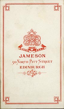 James Jameson  -  carte de visite  -  1 (back)