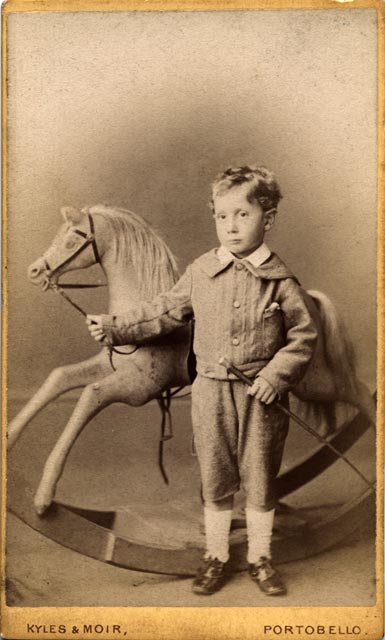 Carte de visite  -  Kyles & Moir  - 1877 to 1882  -  Rocking horse