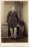 John Moffat  -  Carte de visite  - 1861-73  -  Top hat, man and stick