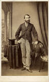 John Moffat  -  Carte de visite  -  1861-73  -  Top hat, man and window
