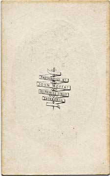 John Moffat  -  carte de visite  -  1861-73  -  "Ribbon" back