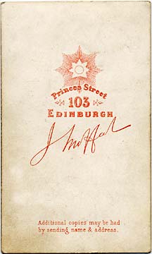 John Moffat  -  Carte de visite  -  1861-73  -  "Star" back