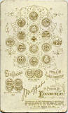 John Moffat  -  Carte de visite  -  from 1897  -  Back = "10 Medals"