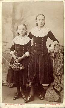 Carte de visite by P Nimmo & Son  -  Two girls