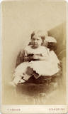 Carte de visite of a girl from the St Andrews studio of Thomas Rodger (front)