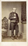 A carte de visiet by James Good Tunny  -  1860-1870  -  Man with staff