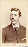 Carte de visite from the Edinburgh studio of Marshall Wane  -  Young man with a large tie