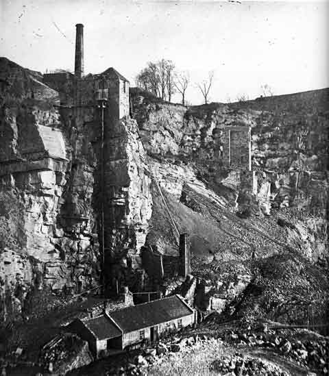 Craigleith Quarry - Photograph by Begbie