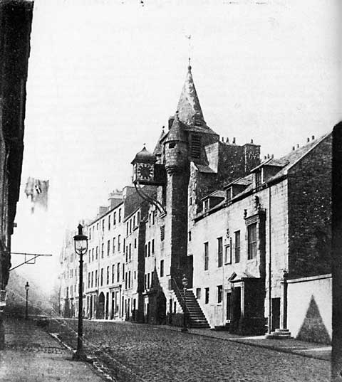 Canongate Tolbooth - Photograph by Thomas Vernon Begbie - late 1850s