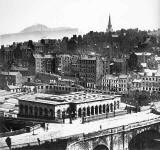 Waverley Station and Edinburgh Old Town - Photograph by Begbie
