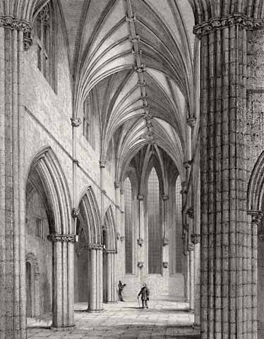 Trinity College Church  -  from a drawing by Billings