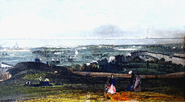 View to the NE - An engraving from a book of engravings published 1847