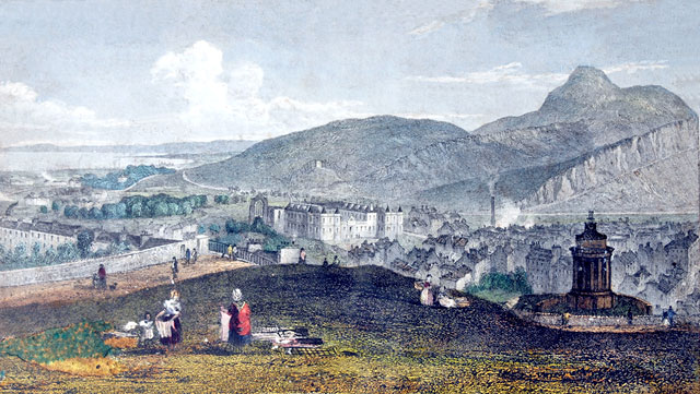 View to the SE - An engraving from a book of engravings published 1847