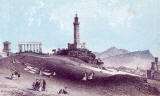 Engraving from Nelson's Pictorial Guide Books  -  Calton Hill
