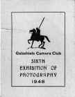 Galashiels Camera Club Acceptance Label - 1948