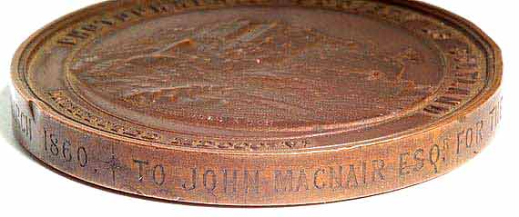 Photographic Society of Scotland Medal awarded to John MacNair, 1860