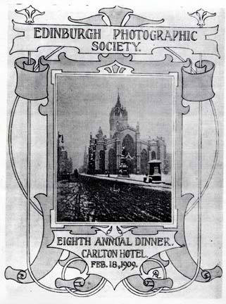 EPS Dinner Menu  -  1909