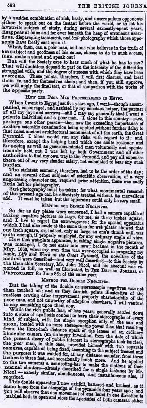 Lecture by Charles Piazzi Smyth to Edinburgh Photographic Society in 1860  -  A Poor Man's Photography at the Great Pyramid ...  -  Page 2